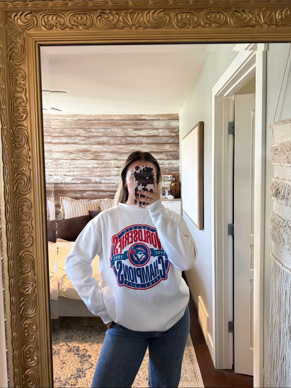 Vintage Toronto Blue Jays Back-to-Back World Series Giveaway Sweatshirt